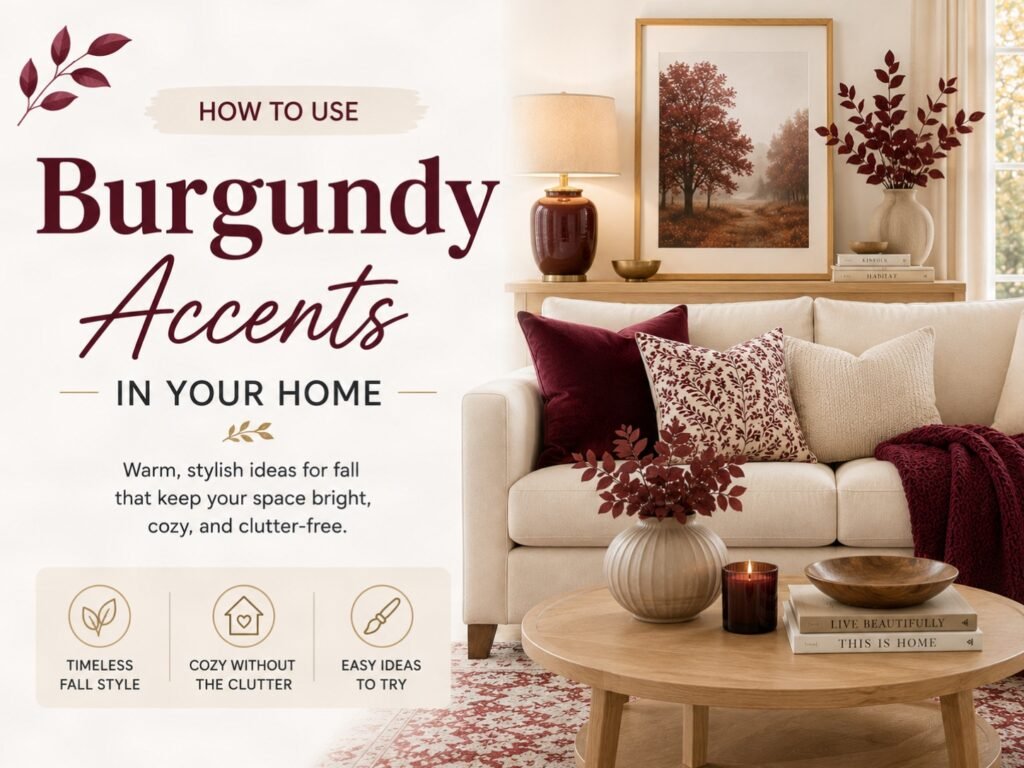 Burgundy Accents for Cozy Fall Style
