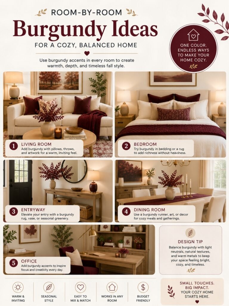 Burgundy Ideas for a Cozy Home