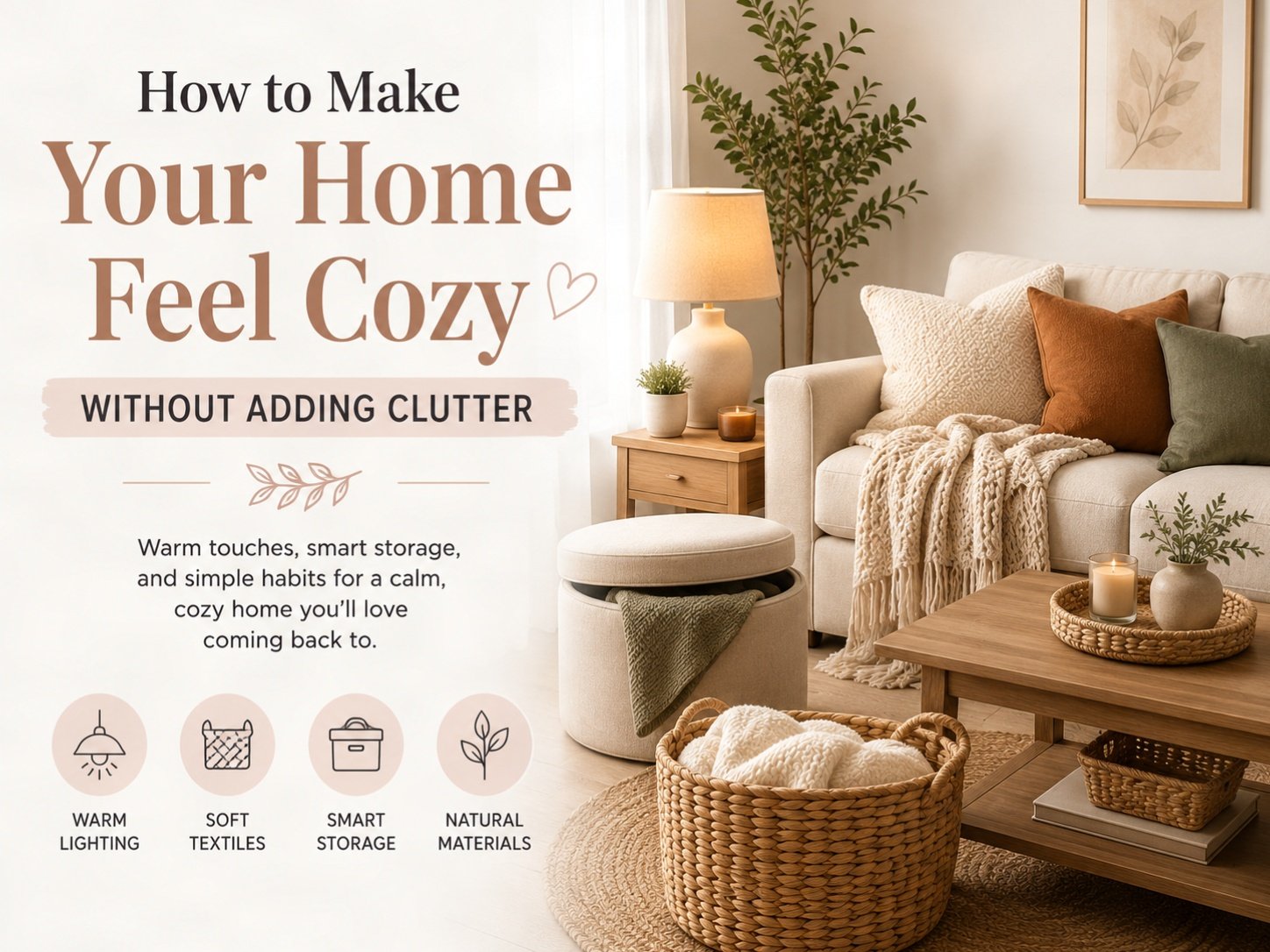 Cozy Living, Clutter-Free Style