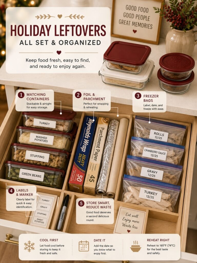 Holiday Leftovers, Organized Drawer