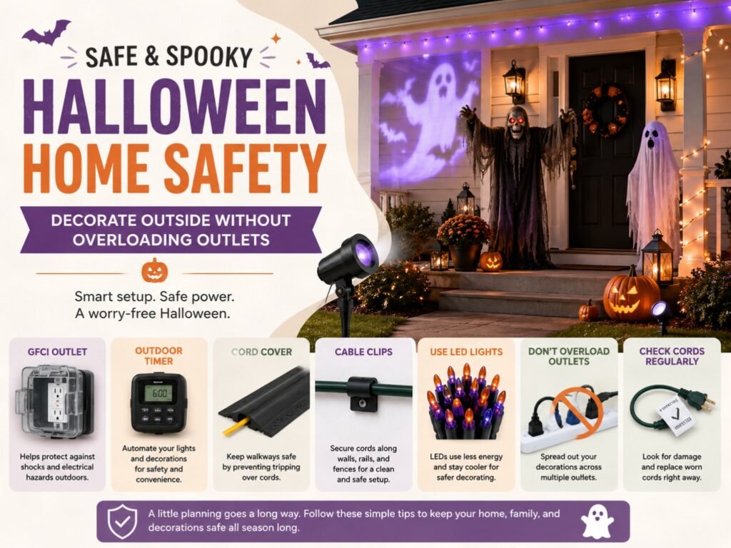 Safe and spooky Halloween decorations