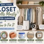 why your closet smells musty after summer and how to fix it