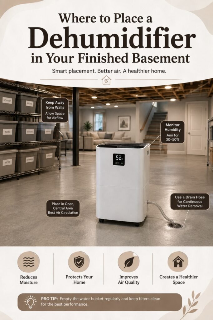 Where to place a dehumidifier