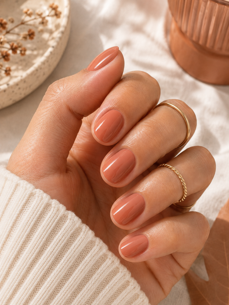 Soft Terracotta Nails