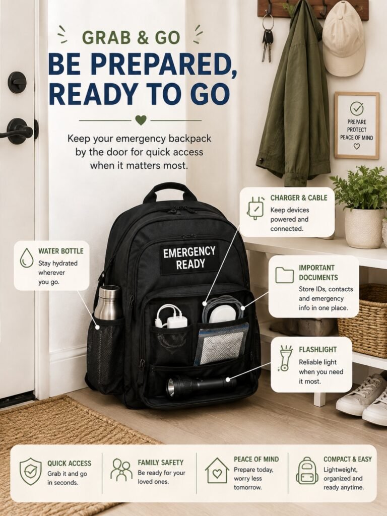 Emergency Backpack Ready to Go