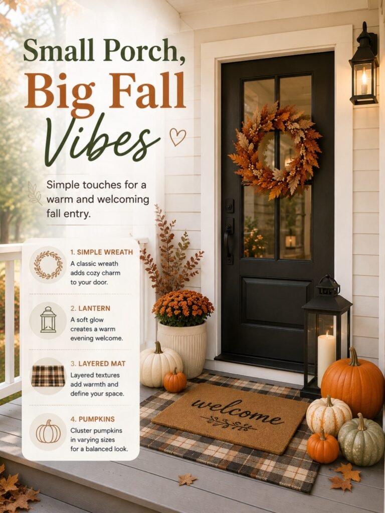 Fall front porch decor