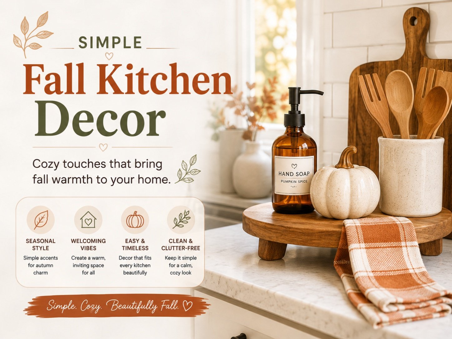 Simple Kitchen Fall Decor