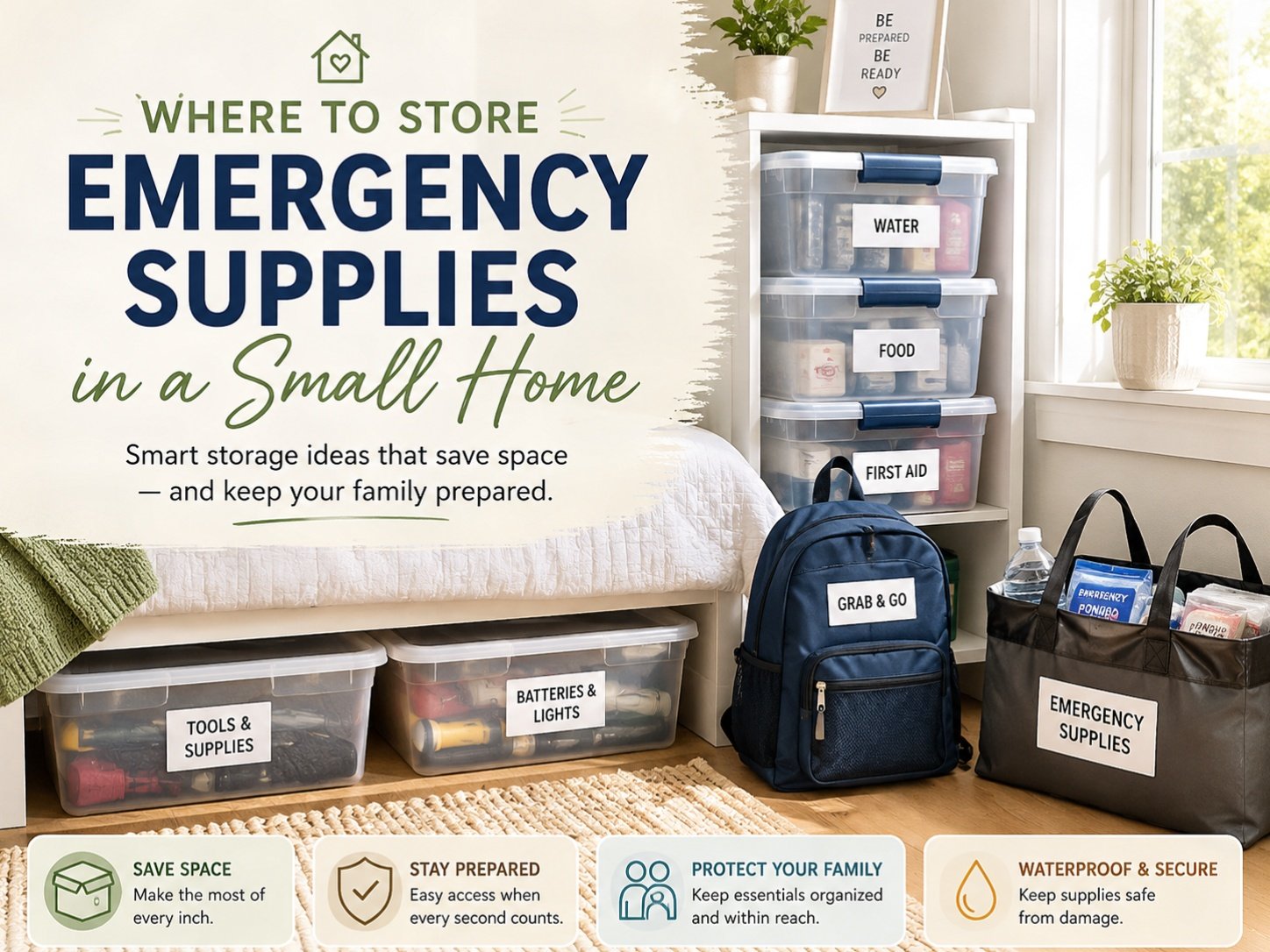 Where to Store Emergency Supplies in a Small Home: 9 Smart Spots