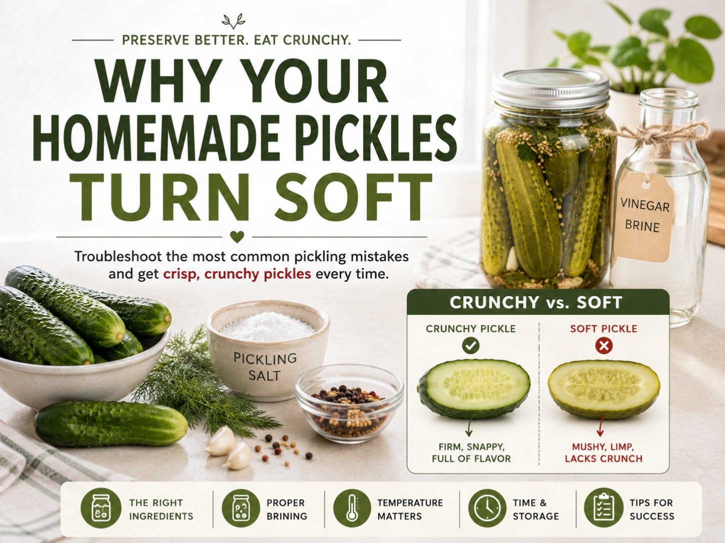 Why Homemade Pickles Turn Soft